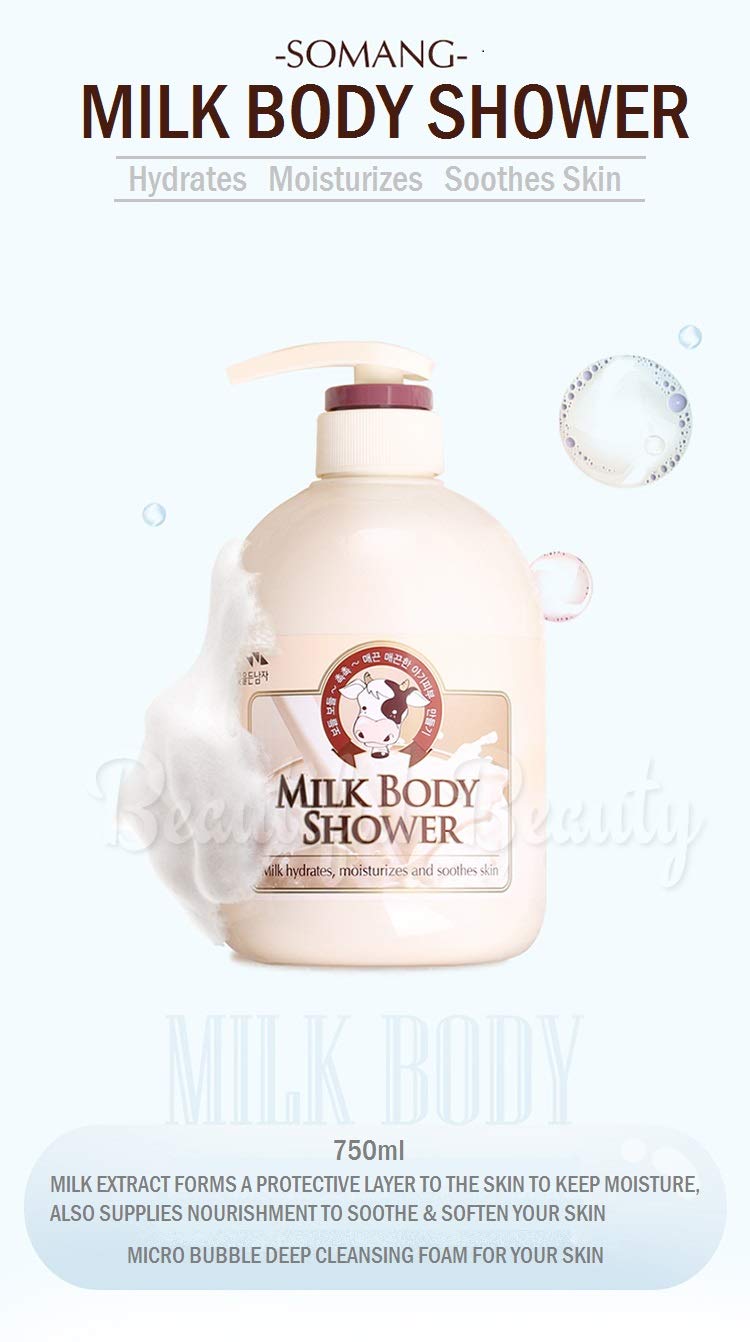 Cosmocow Somang Milk Body Wash Bdoy Shower 750 ml / 25.36 fl oz