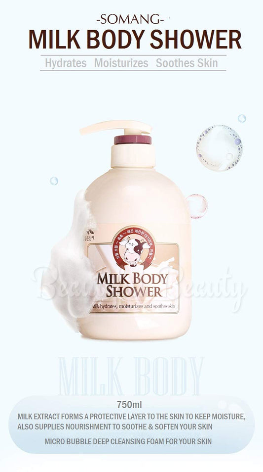 Cosmocow Somang Milk Body Wash Bdoy Shower 750 ml / 25.36 fl oz
