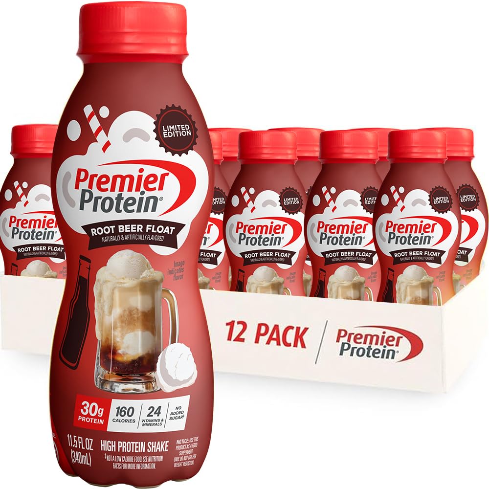 Premier Protein 30g High Protein Shake, Cookies & Cream, 12 Pack | 160 Calories, 24 Vitamins & Minerals, No Added Sugar, Supports Muscle Health, Gluten-Free, 11.5 oz