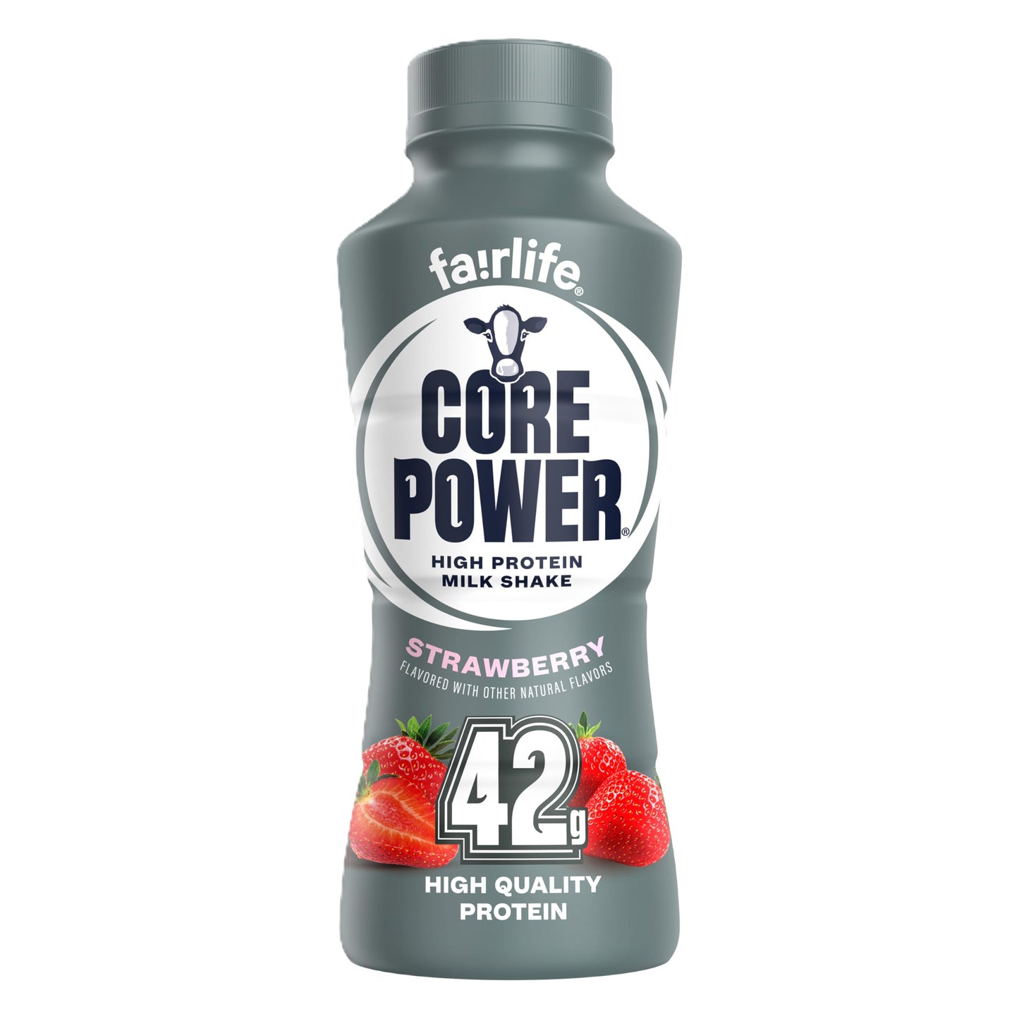 Core Power Elite High Protein Shake, Strawberry, 42g Bottle, 14oz, 12 Pack