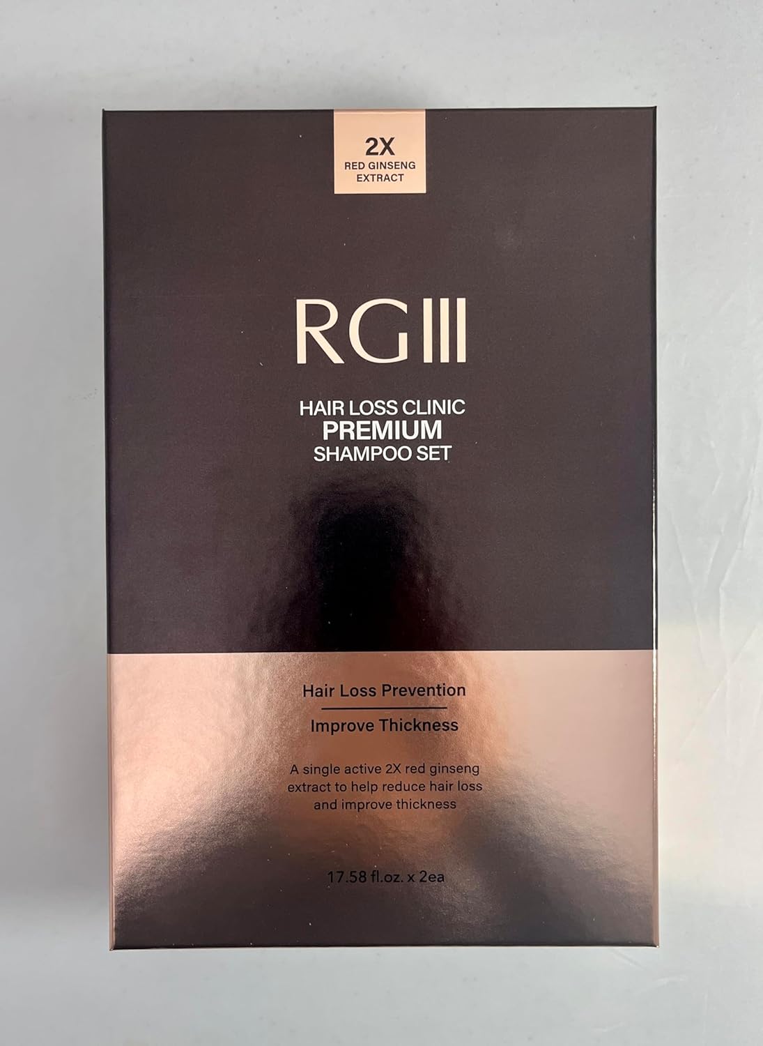 RG3 RGIII PREMIUM HAIR LOSS CLINIC SHAMPOO (TWO BOTTLE SET)