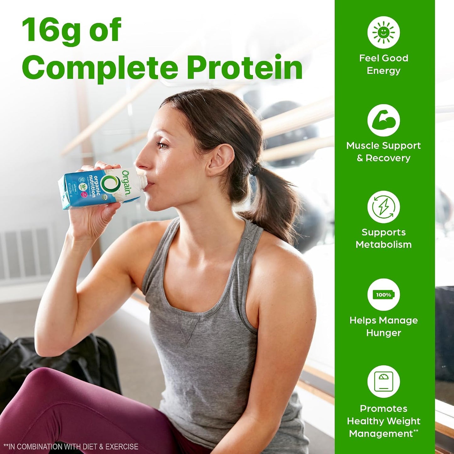 Orgain Organic Nutritional Vegan 16g Protein Shake, Vanilla, 11 oz, 12pk | Ready to drink plant based protein, meal replacement, 21 vitamins & minerals, fruits & vegetables, non-GMO, gluten-free