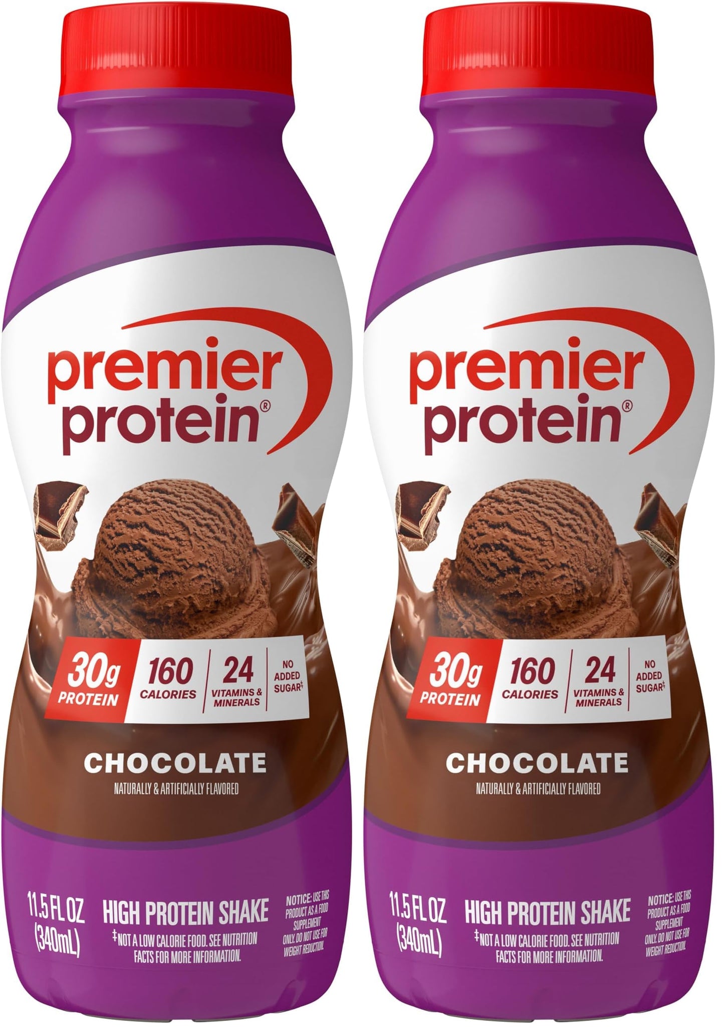 Premier Protein 30g High Protein Shake, Cookies & Cream, 12 Pack | 160 Calories, 24 Vitamins & Minerals, No Added Sugar, Supports Muscle Health, Gluten-Free, 11.5 oz